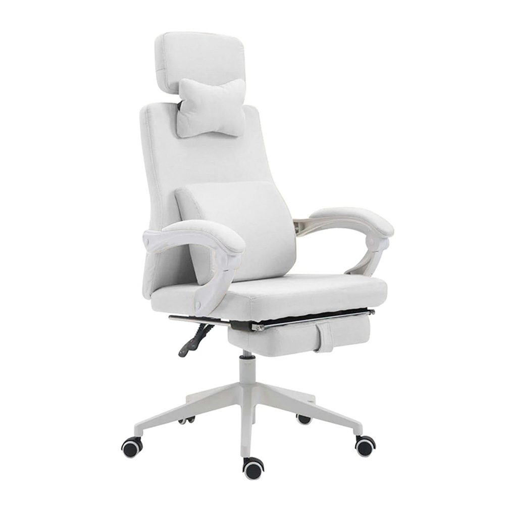 Kancelárska otočná stolička s opierkou hlavy - rôzne farby, biela