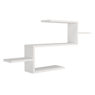 Nástenná polica 104x49,4x14,5cm Biela