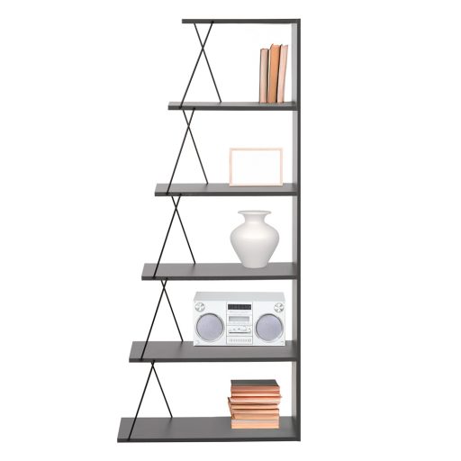 Knižnica 150x50x22, antracitová