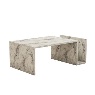 Kávový stolík s mramorovým vzorom 86,8x32,4x50cm