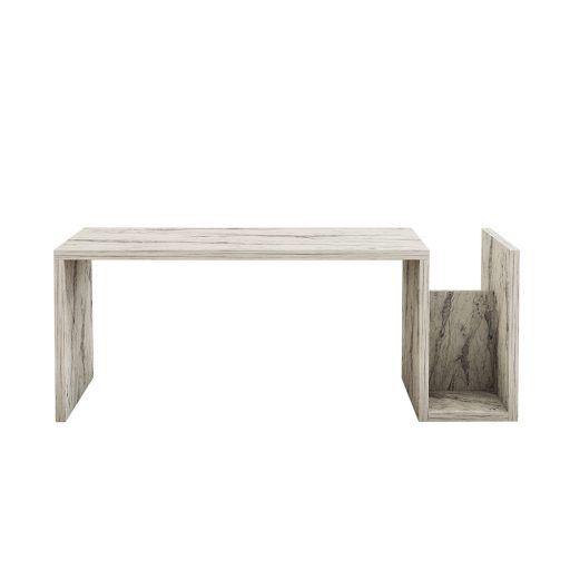 Kávový stolík s mramorovým vzorom 86,8x32,4x50cm