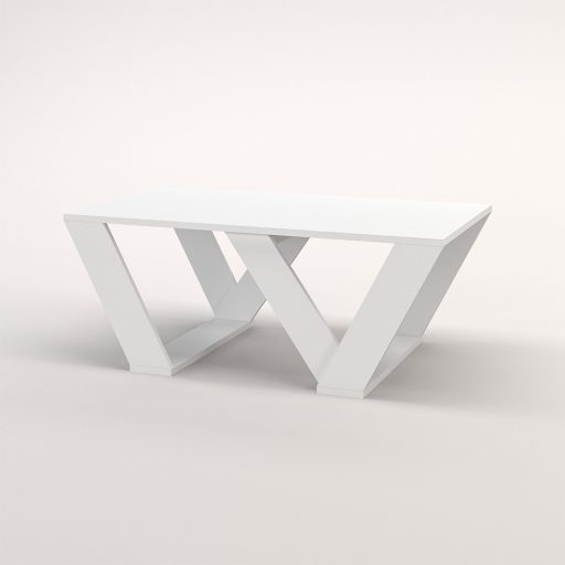 Kávový stolík 110x40x60cm, biely