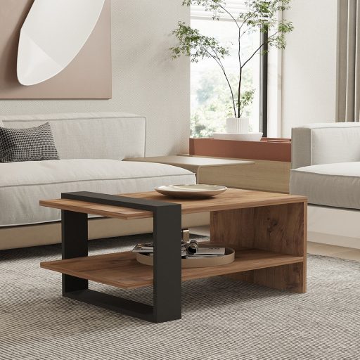 Kávový stolík 80x35x55cm, Dub-Antracit