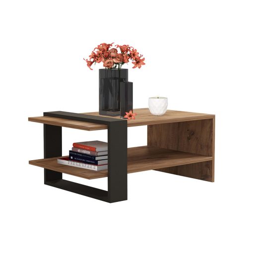 Kávový stolík 80x35x55cm, Dub-Antracit