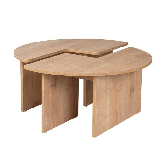 Kruhový konferenčný stolík 90x41cm, Dub