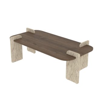 Kávový stolík 130x35x60cm, Orech