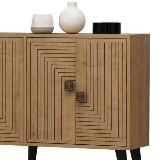 Úložný kabinet 120x80x30cm Dub-Zlatý