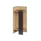 Ľavý nočný stolík 60x25x27cm antracitový-dub