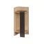 Ľavý nočný stolík 60x25x27cm antracitový-dub