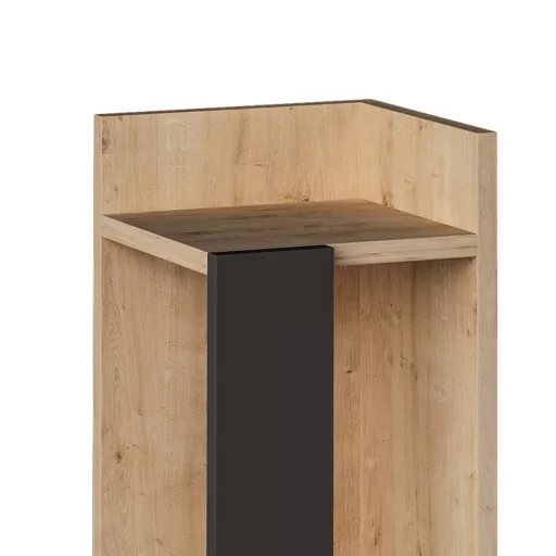 Nočný stolík s pravou stranou 60x25x27cm Antracit-Dub