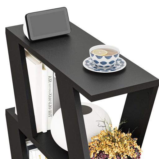 Bočný stolík 60x57x22cm, antracitový