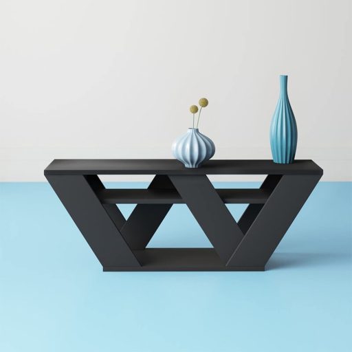 TV stolík 110x40x30cm, antracitový