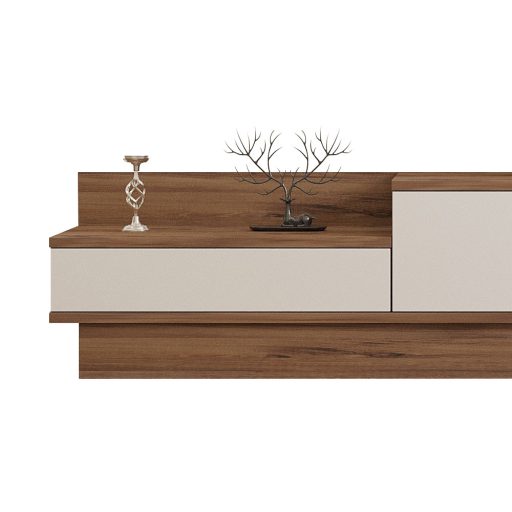 TV Stojan 160x35x35cm, Biela-Borovica