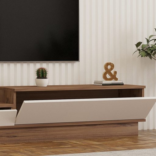 TV Stojan 160x35x35cm, Biela-Borovica