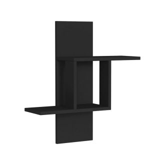 Nástenná polica 70x64x20cm, antracitová