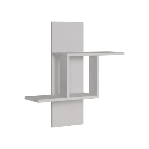 Nástenná polica 70x64x20cm, biela