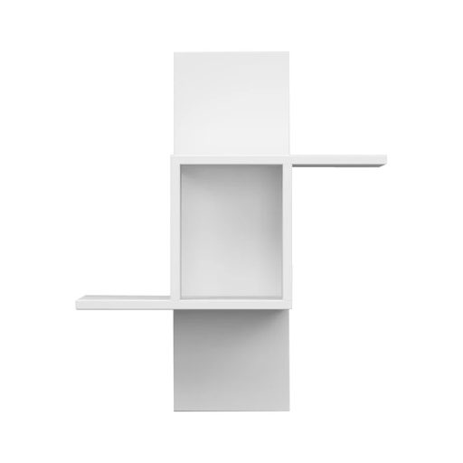 Nástenná polica 70x64x20cm, biela