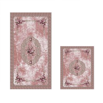 Súprava kúpeľňových rohoží 2 kusy, prášková