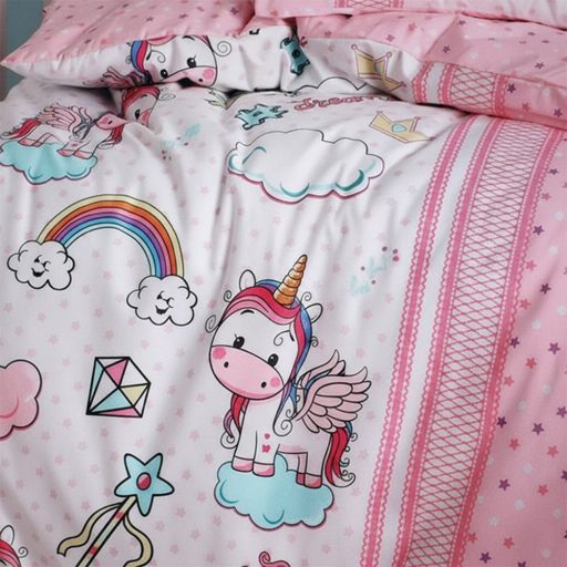 Detská posteľná súprava 100x150cm, Jednorožec