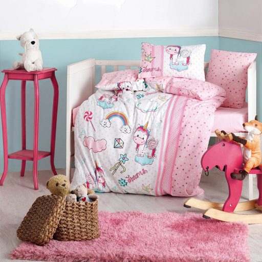 Detská posteľná súprava 100x150cm, Jednorožec