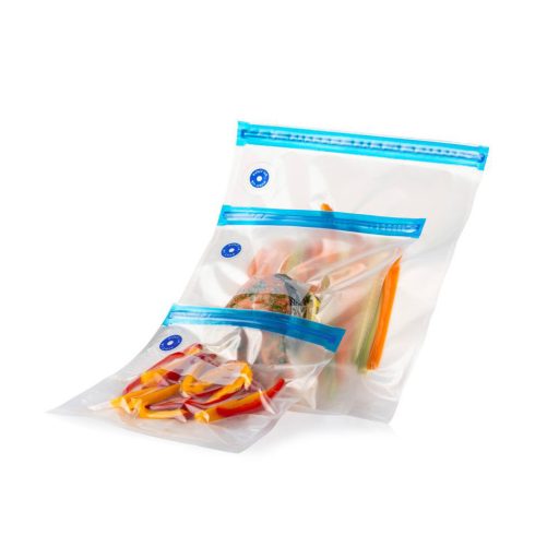 Sada 6 kusov vákuových skladovacích nádob s taškami a vákuovou pumpou