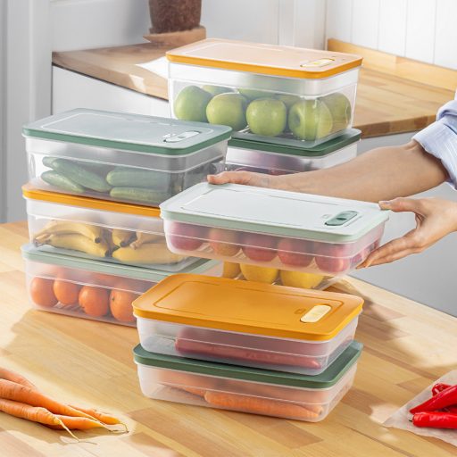 Ventilovaný set boxov na uchovávanie čerstvosti potravín, 9 ks