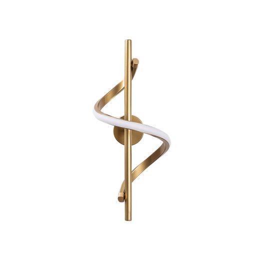 LED nástenné svietidlo v tvare špirály