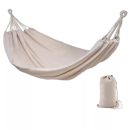 Závesná sieť pre dve osoby, béžová
