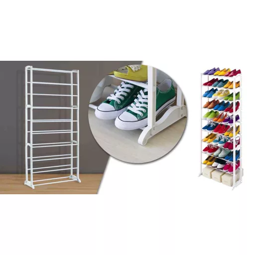 10 radový biely botník