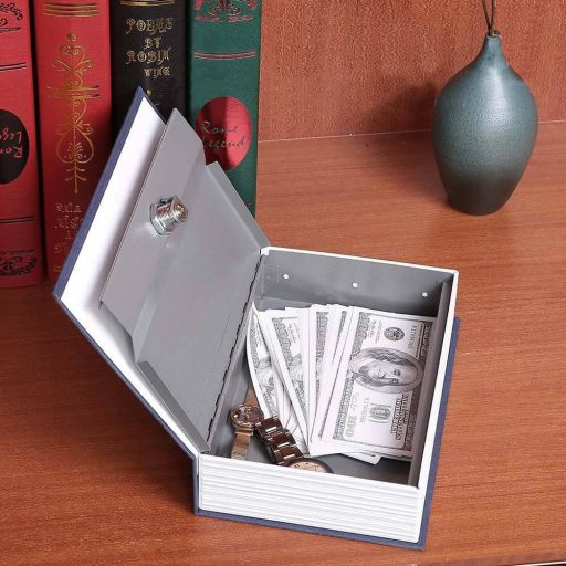 Bezpečnostná krabica v tvare knihy- modrá