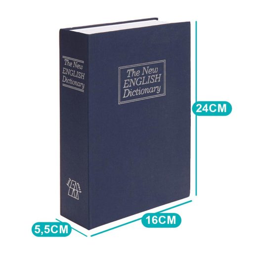 Bezpečnostná krabica v tvare knihy- modrá