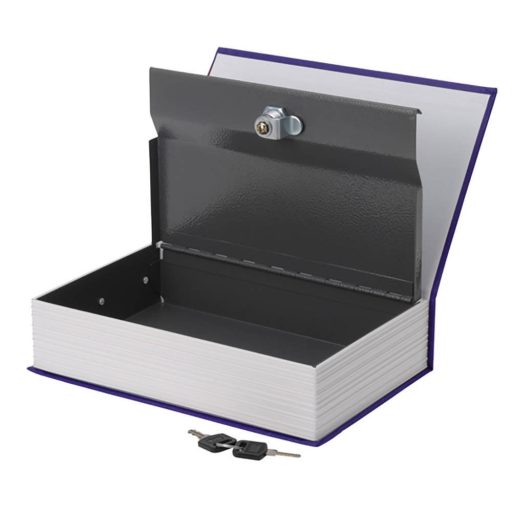 Bezpečnostná krabica v tvare knihy- modrá