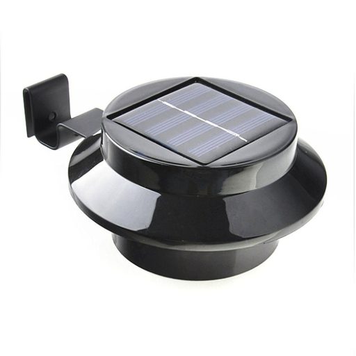 Solárna lampa na odkvap vo voliteľných farbách- 2 ks- Čierna