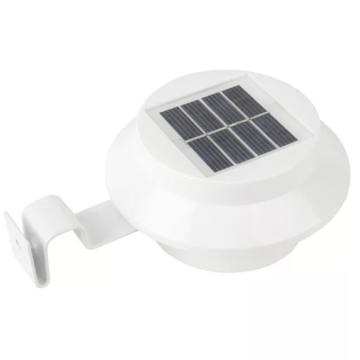 Solárna lampa na odkvap vo voliteľných farbách- 2 ks- Biela