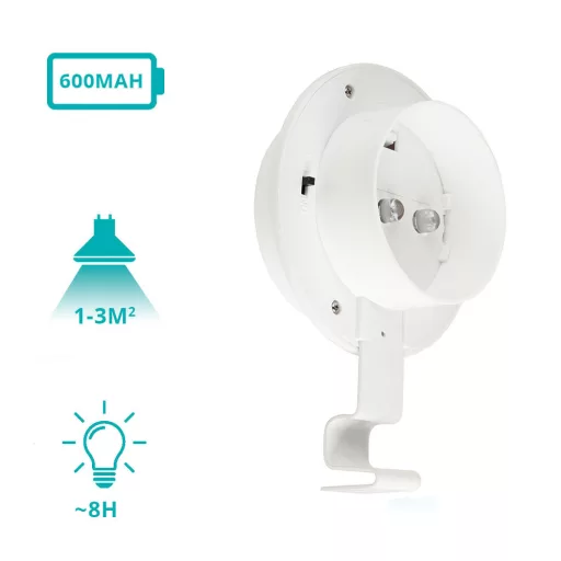 Solárna lampa na odkvap vo voliteľných farbách- 2 ks- Biela