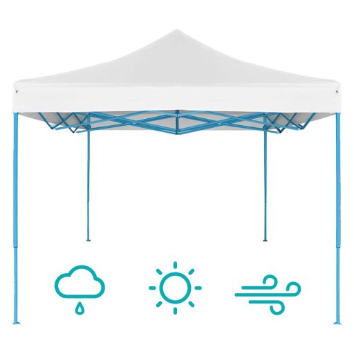 Záhradný pavilón-biely-altánok-2,9x2,9 m