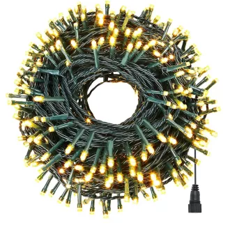   LED svetelné reťaze v rôznych veľkostiach a farbách - 120 LED - teplá biela