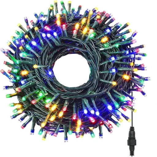 LED reťazové svetlá v rôznych veľkostiach a farbách - 240 LED - farebné