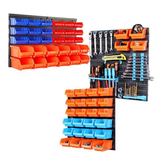 Nástenný organizér na náradie a skrutky- 2 typy