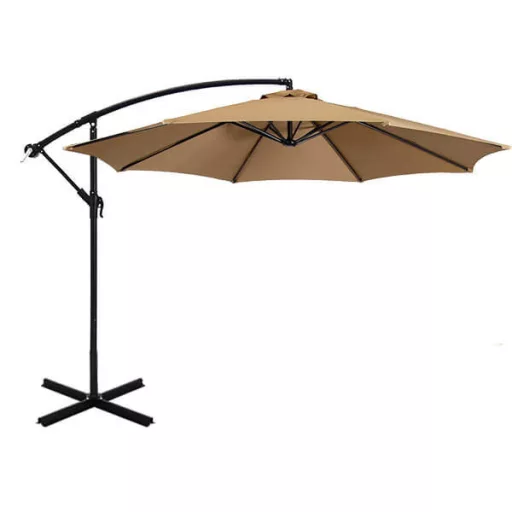 Závesný slnečník 2,7 m, khaki