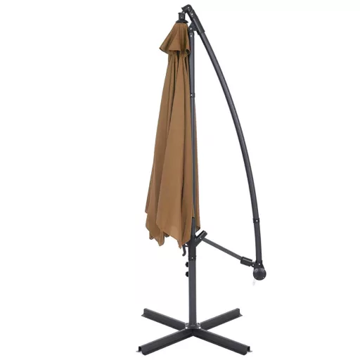 Závesný slnečník 2,7 m, khaki