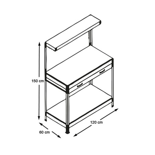 Pracovný stôl do garáže, dielne