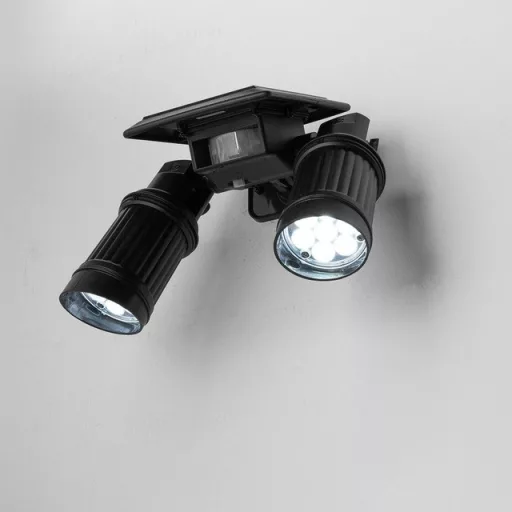 Obojsmerná solárna LED lampa s detektorom pohybu