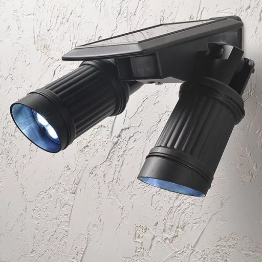 Obojsmerná solárna LED lampa s detektorom pohybu