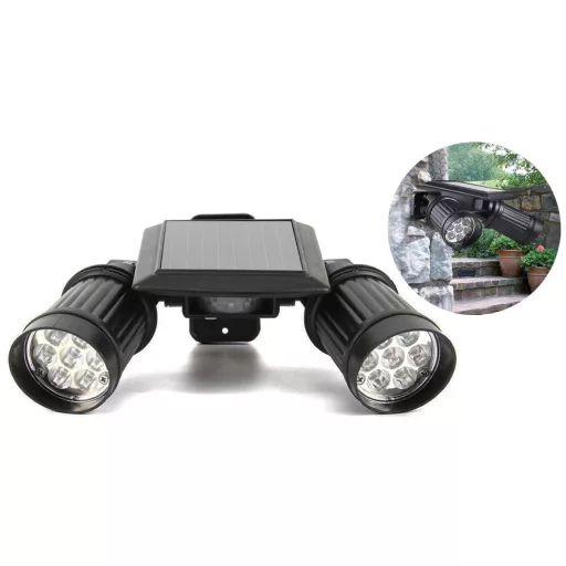 Obojsmerná solárna LED lampa s detektorom pohybu