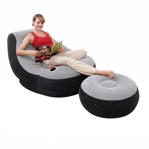 Nafukovacie kreslo s podnožkou