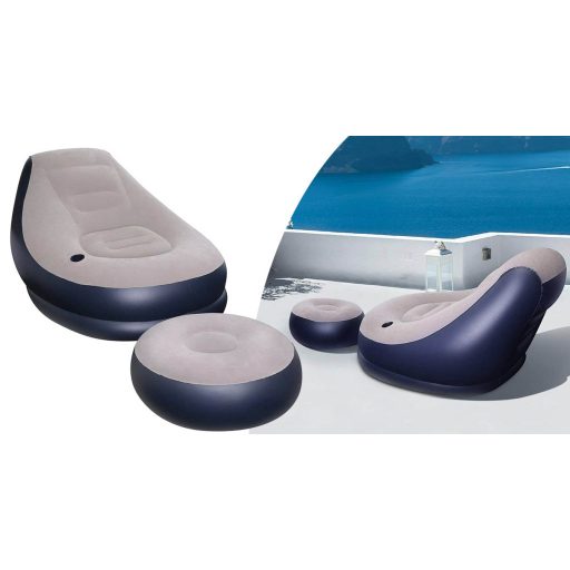 Nafukovacie kreslo s podnožkou