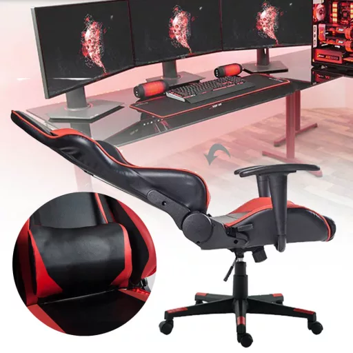 Gamer stolička v 3 farbách- pro- Červená