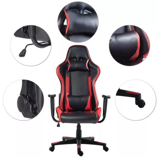 Gamer stolička v 3 farbách- pro- Červená