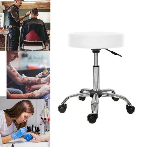 Kozmetická taburetka na kolieskach, výškovo nastaviteľná